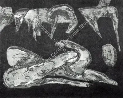 Jagmohan Chopra (Artist), Composition-9C, Painting
