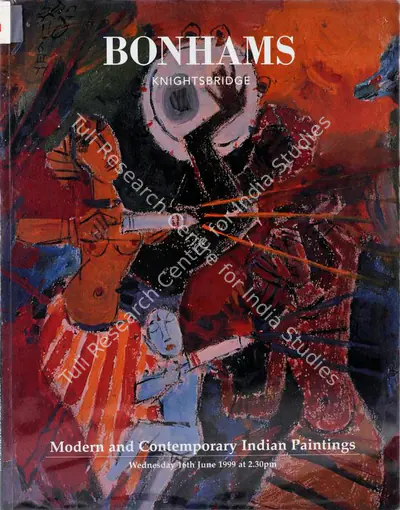 Bonhams (Auction House), Modern and Contemporary Indian Paintings, 1999, Auction Catalogue