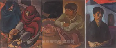 Gujral, Satish (Artist). Untitled. Oil on canvas, 1959 | Painting | FineArts | 00598070