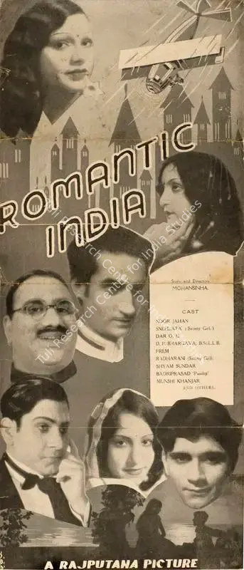 Mohan Sinha (Director), Romantic India, 1936, Handbill