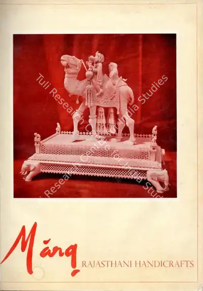 Anand, Mulk Raj (General Editor). Marg - Rajasthani Handicrafts. 18(1). Bombay: Mulk Raj Anand, December 1964 | Magazine | FineArts | 00760230