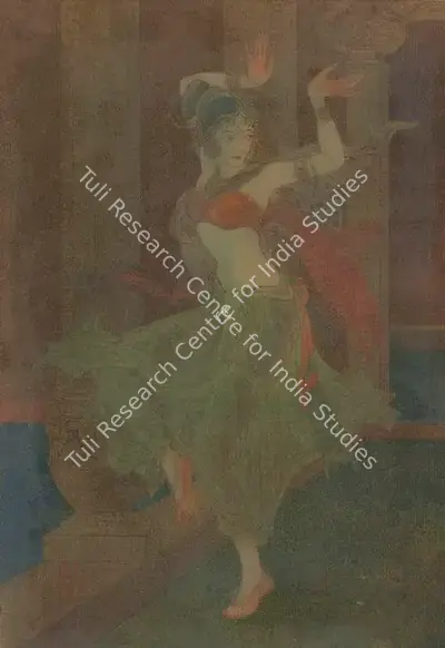 Majumdar, Kshitindranath (Artist). Untitled (Urvashi, Dancing Girl), n.d. | Painting, Ch.NeY/20.03.19, 2019 · Christie's
