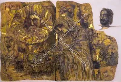 Arup Das (Artist), Untitled, 1994, Painting