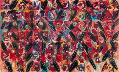 G.M. Sheikh (Artist), Alphabet Stories II, 2004, Painting