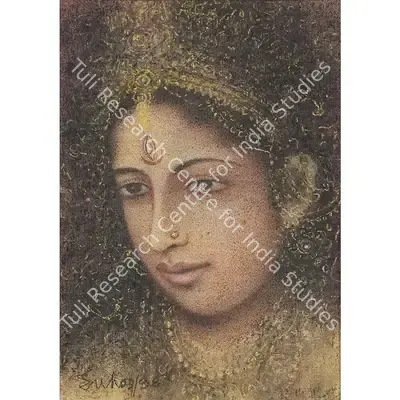 Suhas Roy (Artist), Durga, 1998, Painting