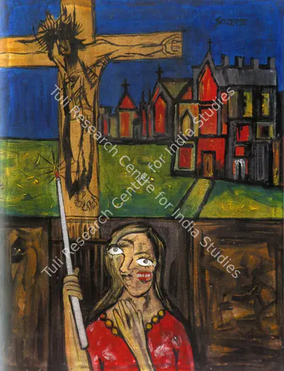F.N. Souza (Artist), Mary Magdalene, 1956, Painting