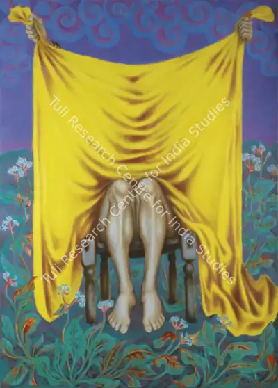 Ramachandran, A. (Artist). Yellow Robe. Oil on canvas, 1964 | Painting | FineArts | 00645108