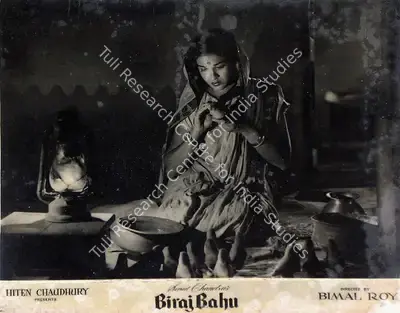 Hiten Chaudhury (Producer), Biraj Bahu, 1954, Lobby Card