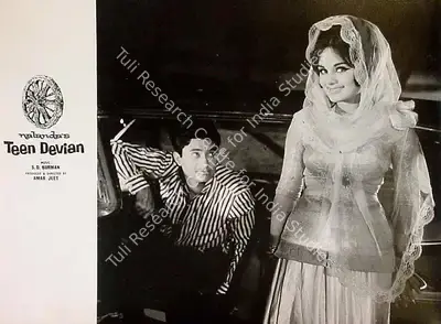 Amar Jeet (Producer), Teen Devian, 1965, Lobby Card