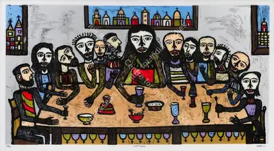Madhavi Parekh (Artist), Last Supper, 2011, Graphic Art