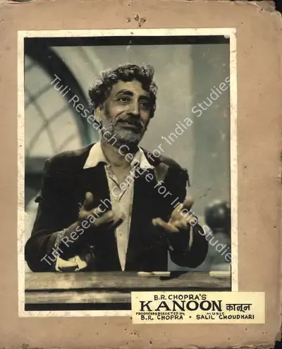M.N. Malhotra (Cinematographer), Kanoon, 1960, Photographic Still Mounted on Lobby Card