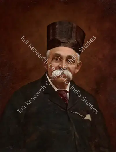 Pestonji Bomanji (Artist), Untitled (Portrait of a Parsi Gentleman), 1924, Painting