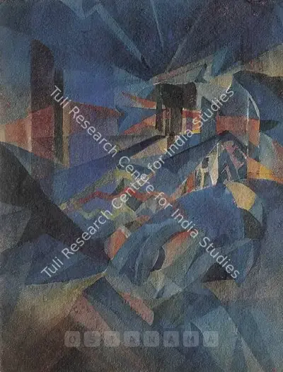 Gaganendranath Tagore (Artist), City Of Night Series, 1923, Painting