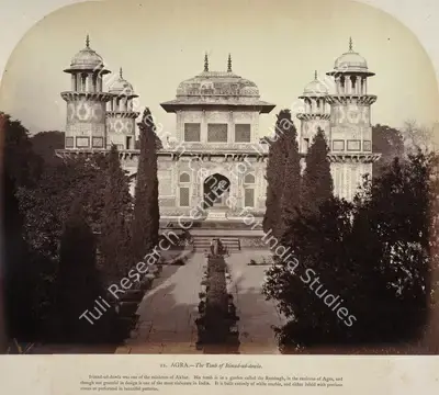 Eugene Clutterbuck Impey (Photographer), Agra - The Tomb of Itimad-ud-dowla, Antiquarian Photograph