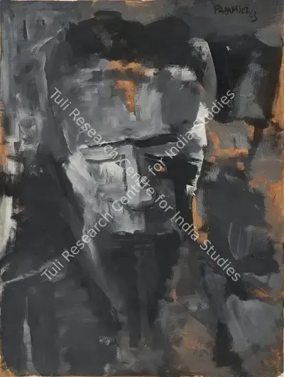 Akbar Padamsee (Artist), Head, 1963, Painting