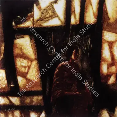 Yusuf Arakkal (Artist), Construction Site, 1994, Painting