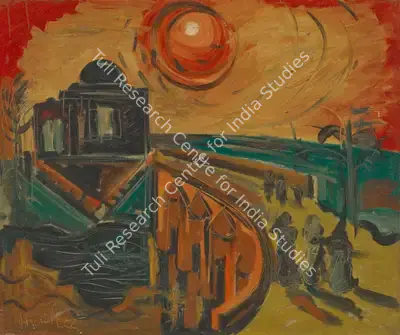 Avinash&nbsp;Chandra (Artist), Shah Alam's Tomb, 1955, Painting