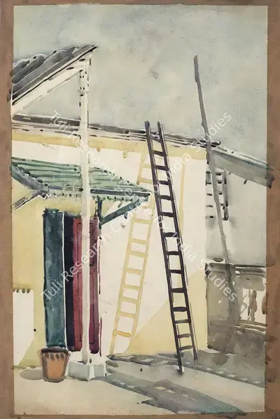Bikash Bhattacharjee (Artist), Untitled, 1950, Painting