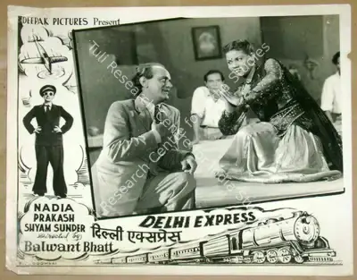 Balwant Bhatt (Director), Delhi Express, 1949, Lobby Card