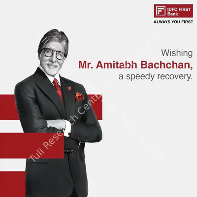 IDFC First Bank Limited, IDFC First Bank - Amitabh Bachchan Recovery Wishes, 2020