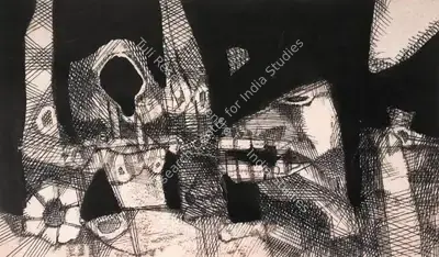 Ganesh Pyne (Artist), Untitled, 1970, Drawing