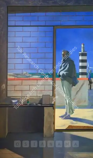 Atul Dodiya (Artist), Lodging In Somnath, 1989, Painting