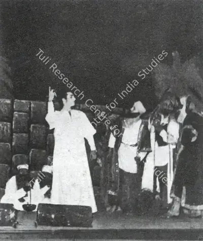 Unknown (Photographer). Sabavala as 'Ishaak' in 'The Golden Journey to Samarkand', staged by the Elphinstone College Dramatics Society at the Cowasjee Jehangir Hall, Bombay, India. Photographic Still, Early 1940s | Contemporary Photograph, The Crucible of Painting, 2005 | Photography | 00801903