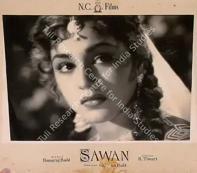 Gulshan Bahl (Producer), Sawan, 1959, Lobby Card