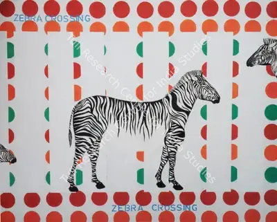 Anjum Singh (Artist), Zebra Crossing, 2003, Painting