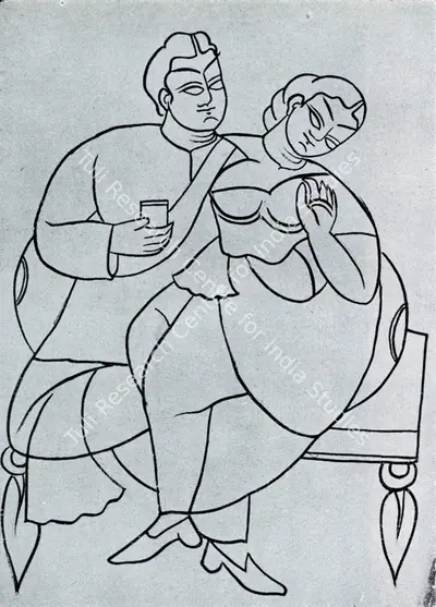 Unknown (Artist), Woman and Wine, 1890, Drawing