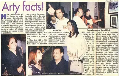 Arty facts, 2004, Newspaper Clipping