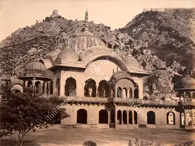 John Edward Sache (Photographer), Alwar Temple, 1875, Antiquarian Photograph