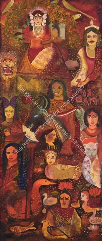 Jayshri Burman (Artist), Ganesha Janani, 2005, Painting