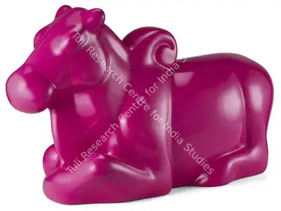 Arunkumar H. G. (Artist), Nandi In Pink, 2010, Sculpture