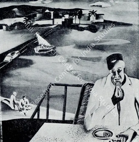 Khakhar , Bhupen (Artist). Man Eating Jalebi, 1976 | Painting
