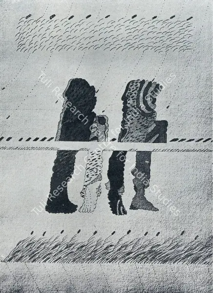 Das, Amitava (Artist). Man in the Field, 1976 | Drawing