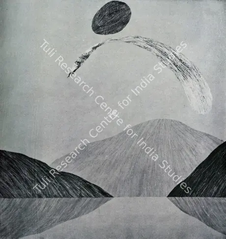 Swaminathan, J. (Artist). Dik-Nritya, 1974 | Painting