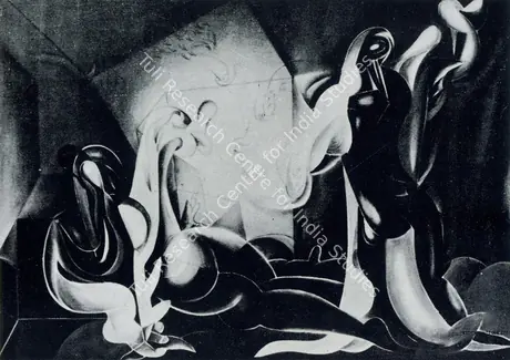 Parekh, Manu (Artist). Man and Woman, 1974 | Painting
