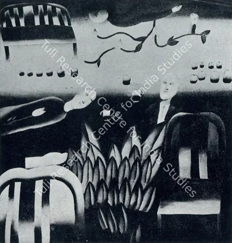 Singh, Arpita (Artist). Flowers amd Figures, 1972 | Painting