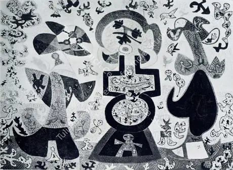 Parekh, Madhvi (Artist). Sea-Opera, 1975 | Painting