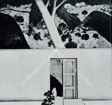 Sheikh, Gulam Mohammed (Artist). The Wall, 1976 | Painting