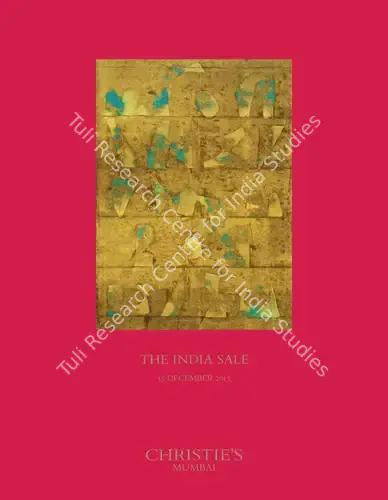 Christie's (Auction House). The India Sale. 15 December 2015, Mumbai | Auction Catalogue | EconomicsArt | 00862219