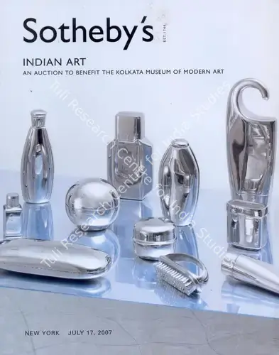 Sotheby's (Auction House). Indian Art - Auction to Benefit the Kolkata Museum of Modern Art. 17 July 2007, New York | Auction Catalogue | EconomicsArt | 00861965