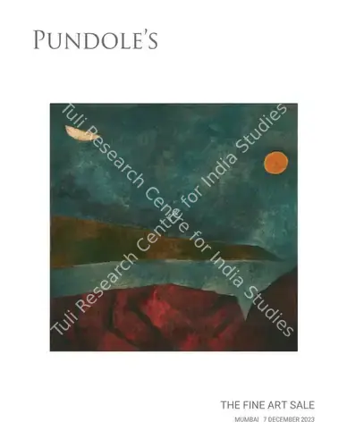 Pundole (Auction House). The Fine Art Sale. 07 December 2023, Online | Auction Catalogue | EconomicsArt | 00862497