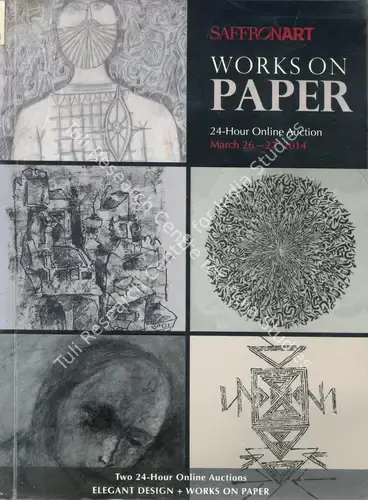 Saffronart (Auction House). Spring Online Auction - Works on Paper. 27 March 2014, Online | Auction Catalogue | EconomicsArt | 00862173