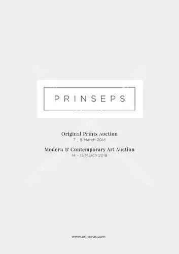 Prinseps (Auction House). Modern & Contemporary Art Auction - Spring 2018. 15 March 2018, Online | Auction Catalogue | EconomicsArt | 00862273