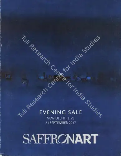 Saffronart (Auction House). Evening Sale. 21 September 2017, New Delhi | Auction Catalogue | EconomicsArt | 00862265