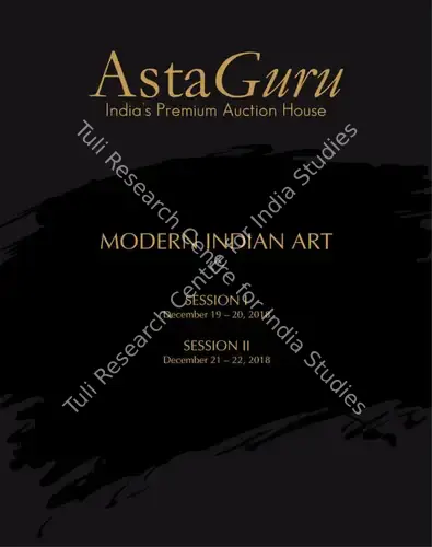 Asta Guru (Auction House). Modern Indian Art. 22 December 2018, Mumbai | Auction Catalogue | EconomicsArt | 00862301