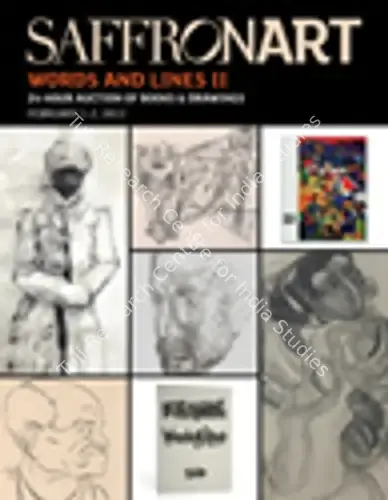 Saffronart (Auction House). Words and Lines - II - 24 Auction of Books and Drawings. 02 February 2012, Online | Auction Catalogue | EconomicsArt | 00862107