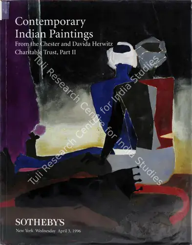 Sotheby's (Auction House). Contemporary Indian Paintings - From The Chester and Davida Herwitz Charitable Trust Part II. 03 April 1996, New York | Auction Catalogue | EconomicsArt | 00861844